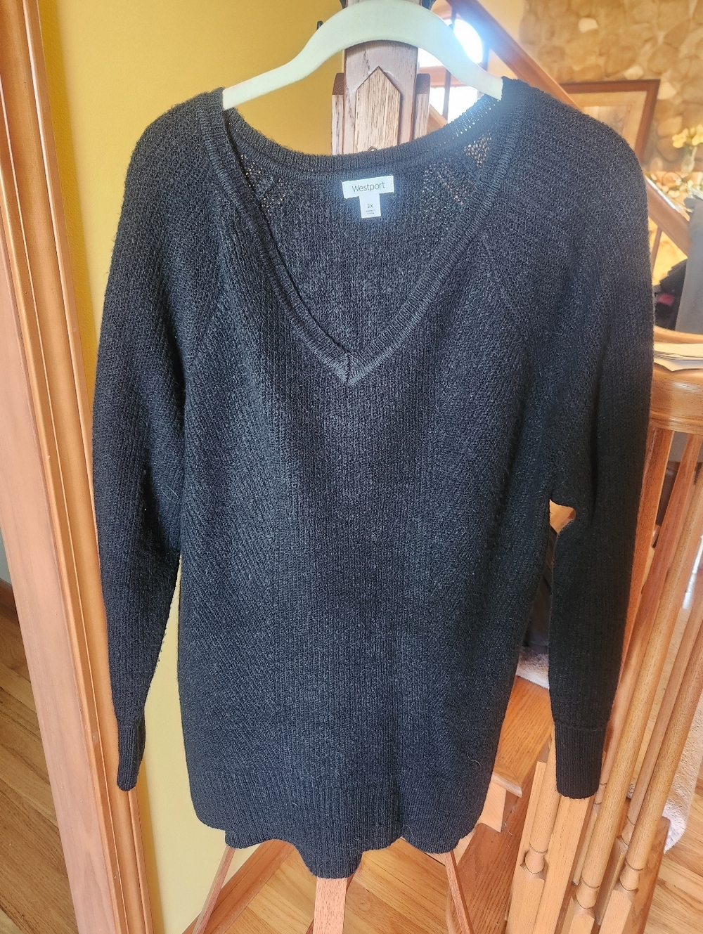 Black Tunic Light Weight Sweater